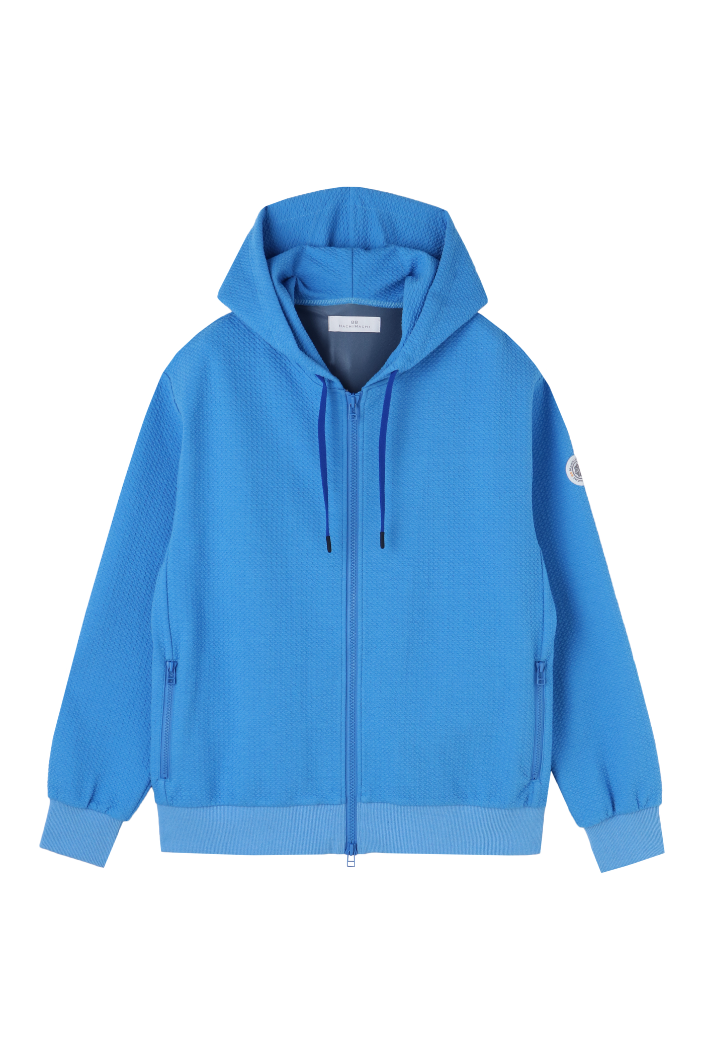 BUMPY LIGHT HOODIE|凹凸編み地・ジッパーポケット付・セットアップ対応|ドライブ・冷え対策・ユニセックス ...