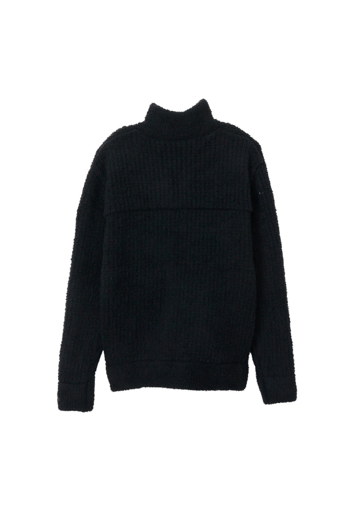 MOLE YARN KNIT ZIP BLOUSON｜軽量保温ワッフル・ダブルジップ 