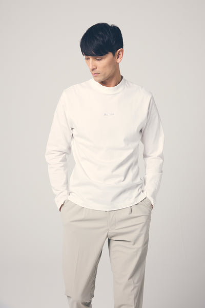HIGH DENSITY MOCK NECK LONG SLEEVE TEE