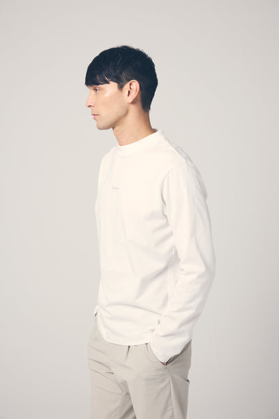 HIGH DENSITY MOCK NECK LONG SLEEVE TEE