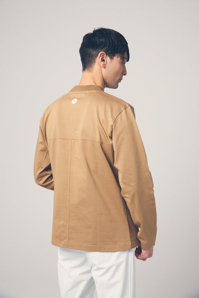 HIGH DENSITY MOCK NECK LONG SLEEVE TEE