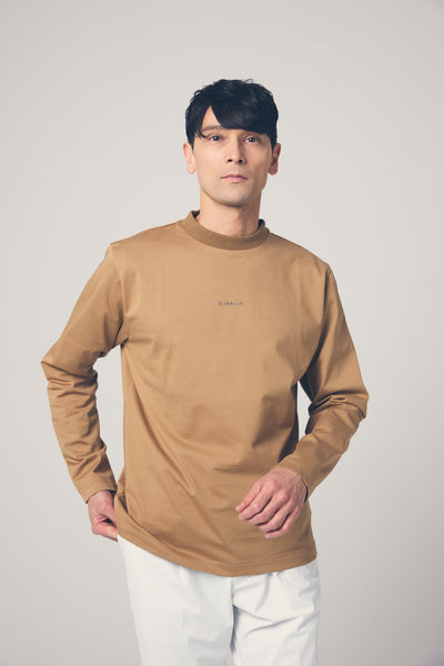 HIGH DENSITY MOCK NECK LONG SLEEVE TEE