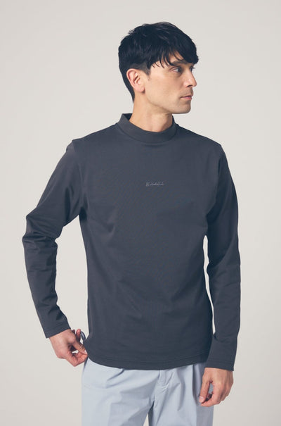 HIGH DENSITY MOCK NECK LONG SLEEVE TEE
