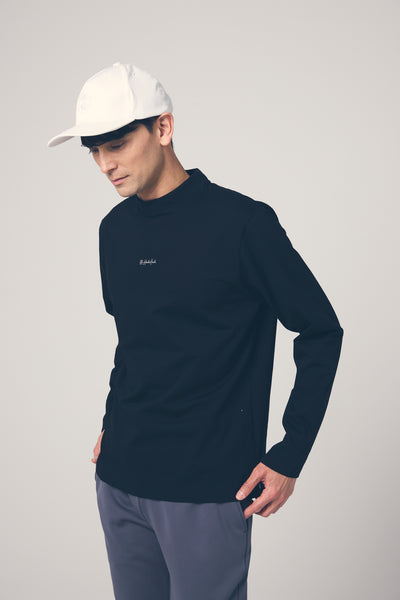 HIGH DENSITY MOCK NECK LONG SLEEVE TEE