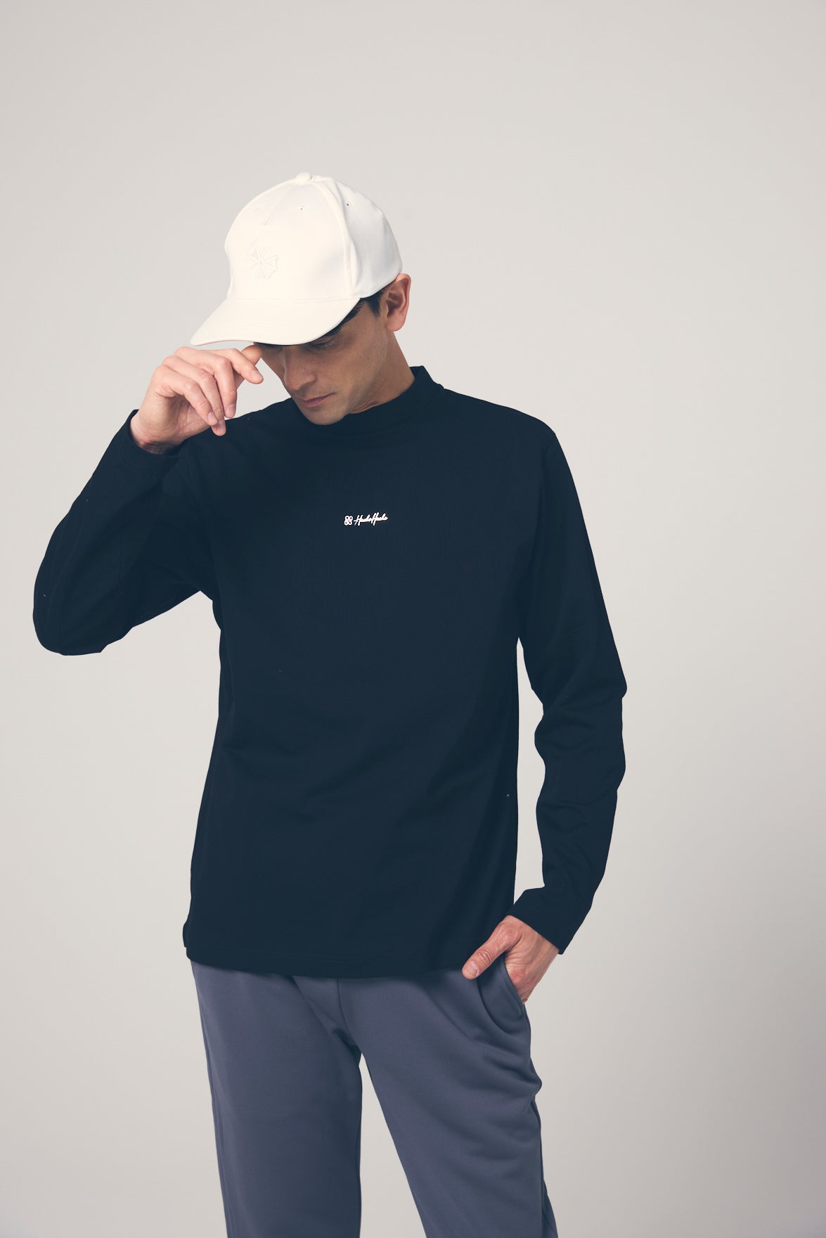 HIGH DENSITY MOCK NECK LONG SLEEVE TEE