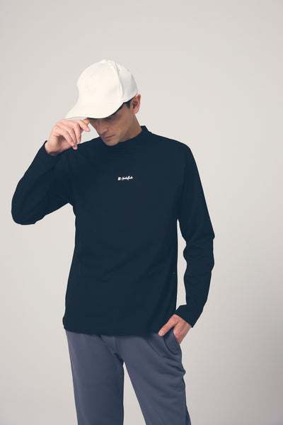 HIGH DENSITY MOCK NECK LONG SLEEVE TEE