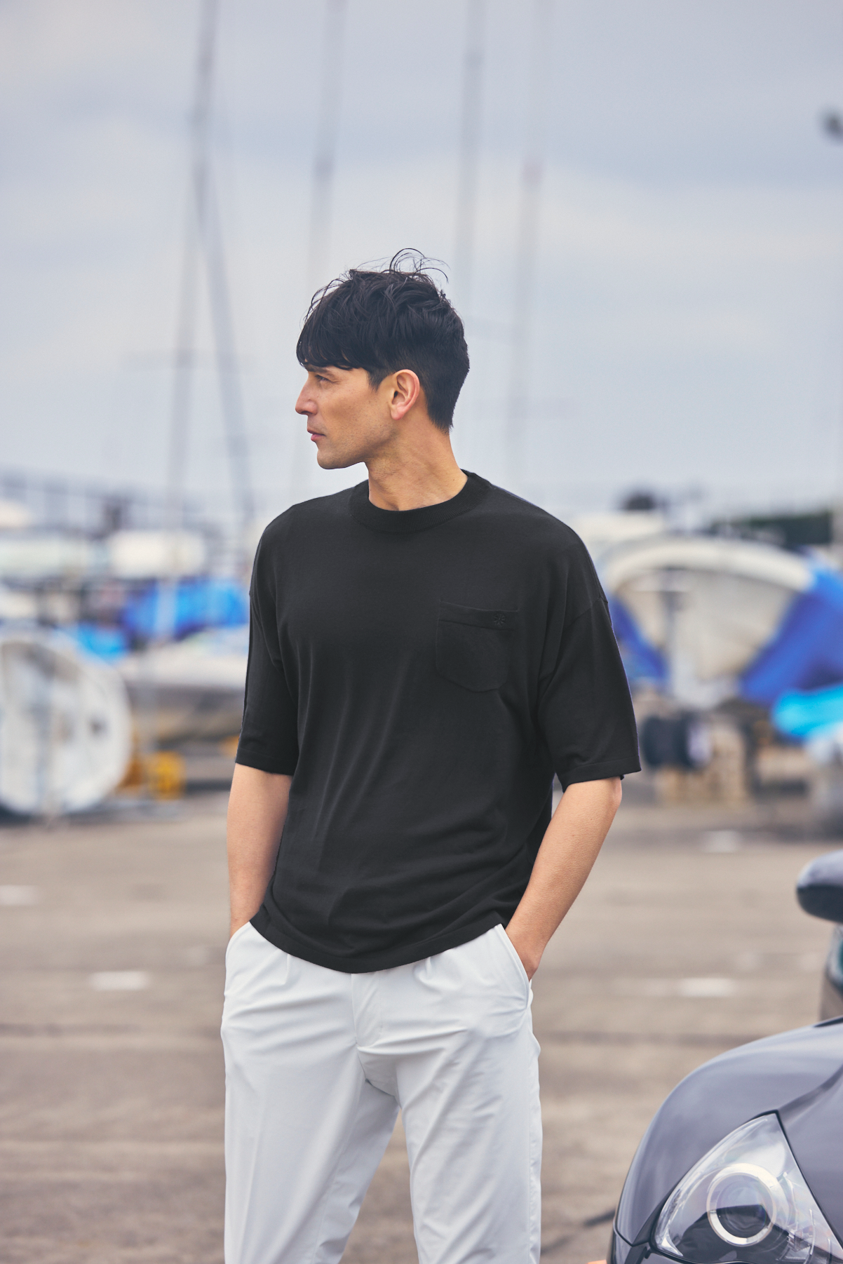 24SS・LUXE WIDE KNIT TEE