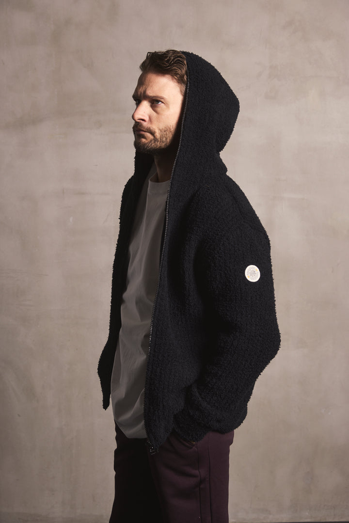 MOLE YARN KNIT HOODIE ver.2 | 軽量・ダブルジップ・保温ワッフル素材