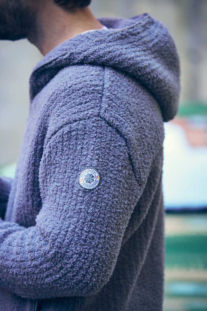 MOLE YARN KNIT HOODIE ver.2 | 軽量・ダブルジップ・保温ワッフル素材