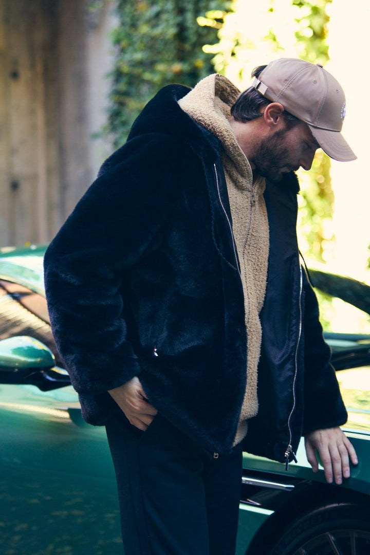 LUXE FUR BLOUSON｜高密度エコファー・後方視界確保・ユニセックス