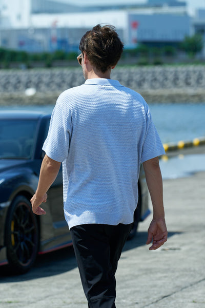 BUMPY LIGHT KNIT POLO