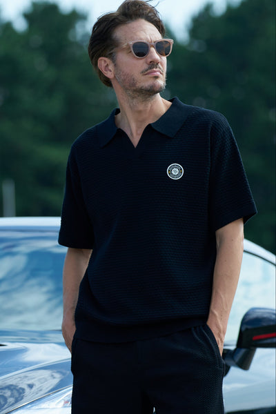 BUMPY LIGHT KNIT POLO