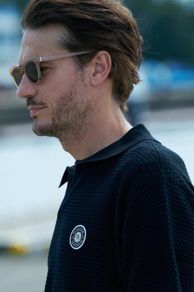 BUMPY LIGHT KNIT POLO|凹凸編み地・高通気サマーニットポロ|ドライブ対応・吸汗速乾・ユニセックス|88HachiHachi ...